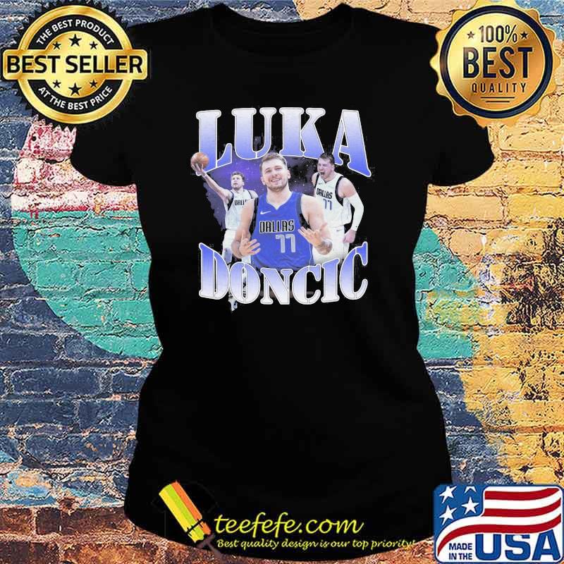 Luka Doncic Dallas Baseball Shirt Ladies tee Luka Doncic Dallas Baseball Shirt Ladies tee