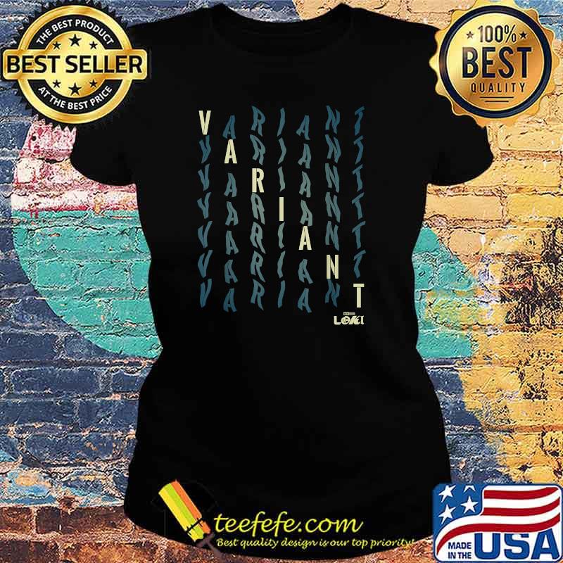 Marvel Loki Variant Wavy Text Stack Shirt Ladies tee Marvel Loki Variant Wavy Text Stack Shirt Ladies tee