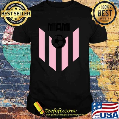 Miami Soccer Jersey Team Flag T-Shirt