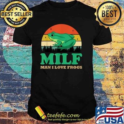 Milf Man I Love Frogs Vintage T-Shirt