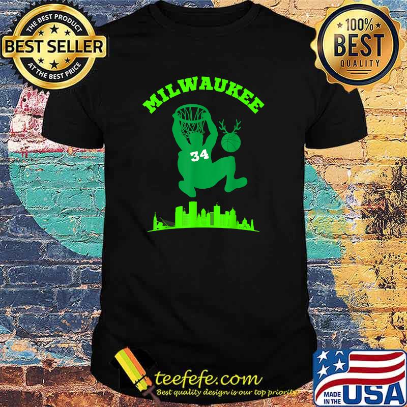 Milwaukee Basketball Fan Graphic T-Shirt