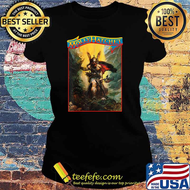 Mollys Hatchet Poster T-Shirt Ladies tee Mollys Hatchet Poster T-Shirt Ladies tee