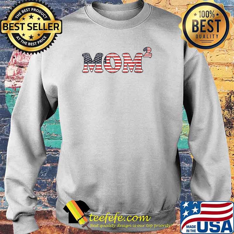 Mother's Day Mom Of 2 Two Children Patriotic Flag T-Shirt Sweater Mother's Day Mom Of 2 Two Children Patriotic Flag T-Shirt Sweater