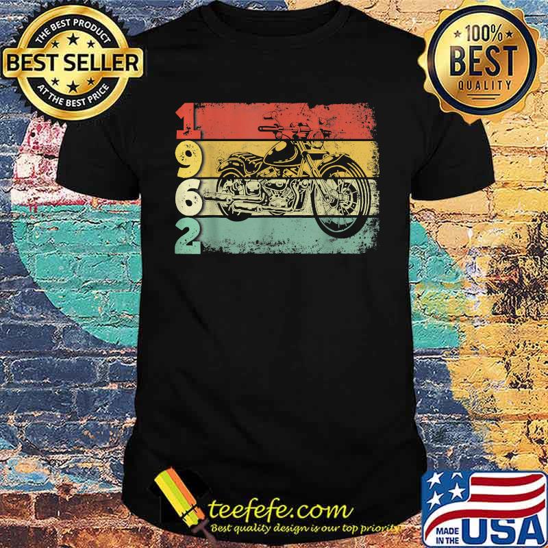 Motorcycle Rider 59th Birthday Awesome Since 1962 Vintage Shirt
