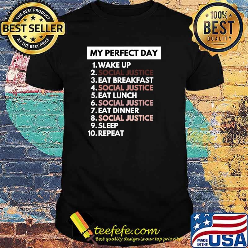 My Perfect Day Social Justice Political Protest Rally March T-Shirt