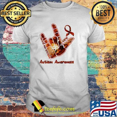 Need no words love autism awareness sign language shirt