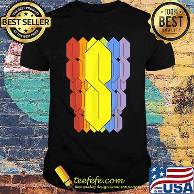 Nostalgic Rainbow Doodle S Shirt
