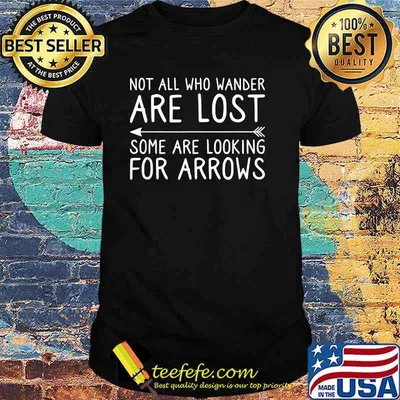 Not All Who Wander Are Lost Some Looking For Arrows Archery T-Shirt