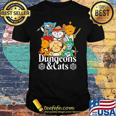 Official Dungeons And Cats Shirt