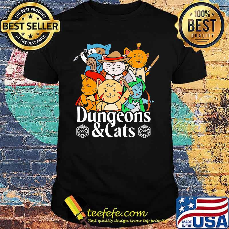 Official Dungeons And Cats Shirt