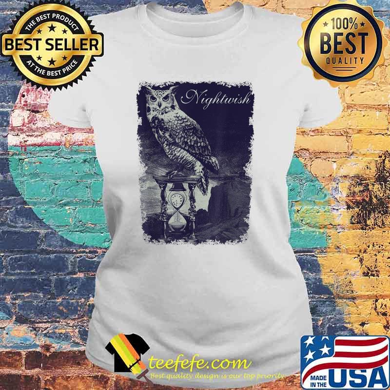 Official Nightwish Owlglass T-Shirt Laides tee Official Nightwish Owlglass T-Shirt Laides tee