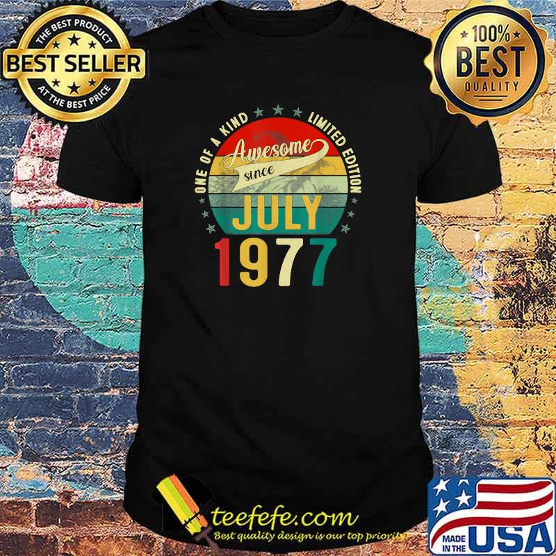 One of a kind limited edition awesome sice july 1977 44 years old vintage shirt
