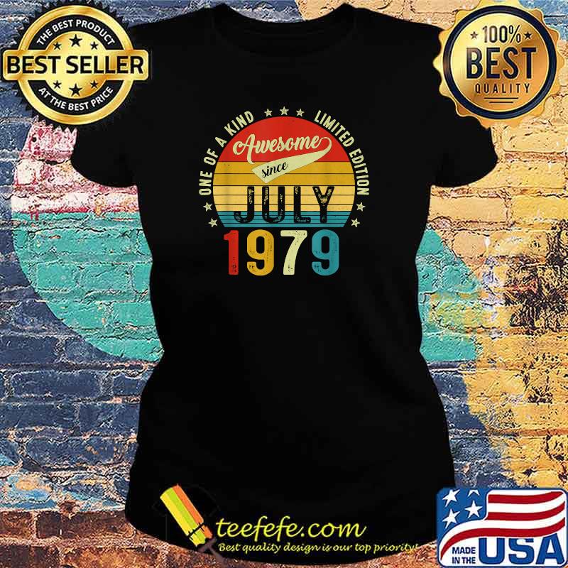 One of a kind limited edition awesome sice july 1979 42 years old vintage Ladies tee One of a kind limited edition awesome sice july 1979 42 years old vintage Ladies tee
