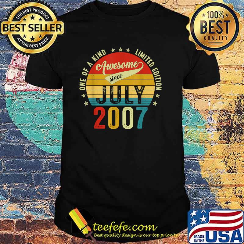 One of a kind limited edition awesone since July 2007 14 years old vintage shirt