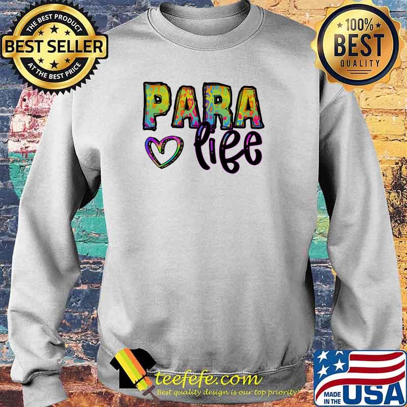 Para Life Heart Watercolor Shirt Sweater Para Life Heart Watercolor Shirt Sweater