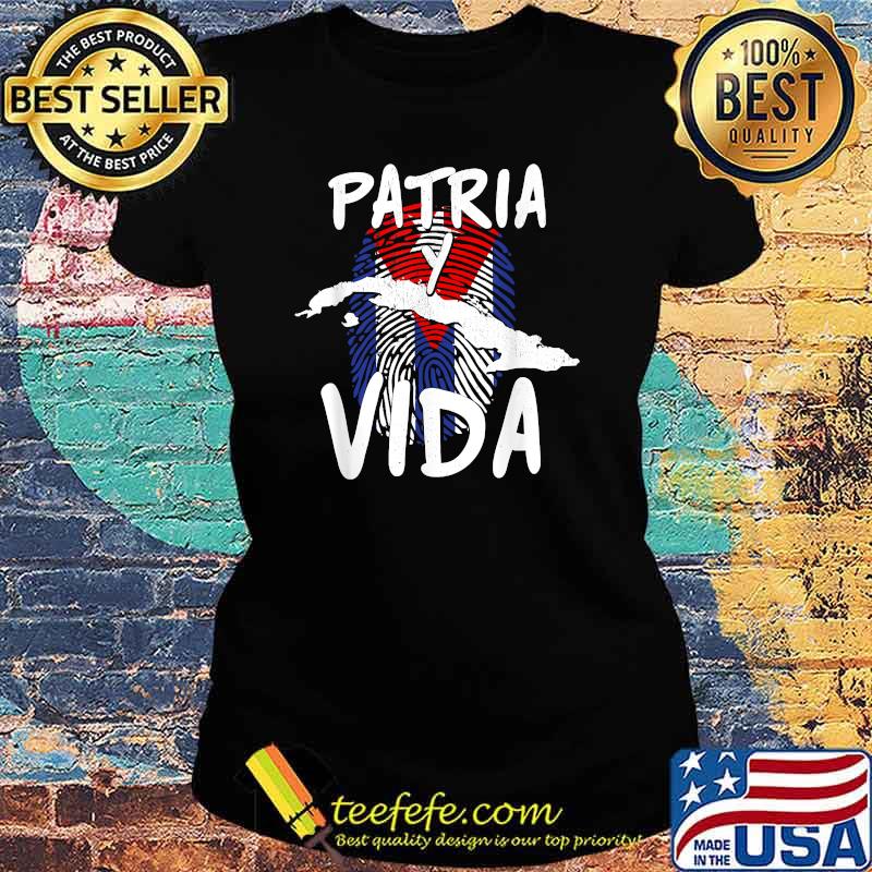 PAtria vida dna Sos Cuba flag s Ladies tee PAtria vida dna Sos Cuba flag s Ladies tee