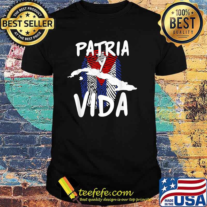PAtria vida dna Sos Cuba flag shirt