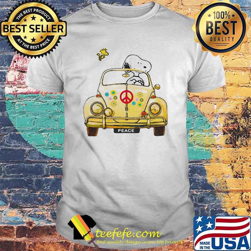 Peace Car Snoopy Hippie Shirt Peace Car Snoopy Hippie Shirt