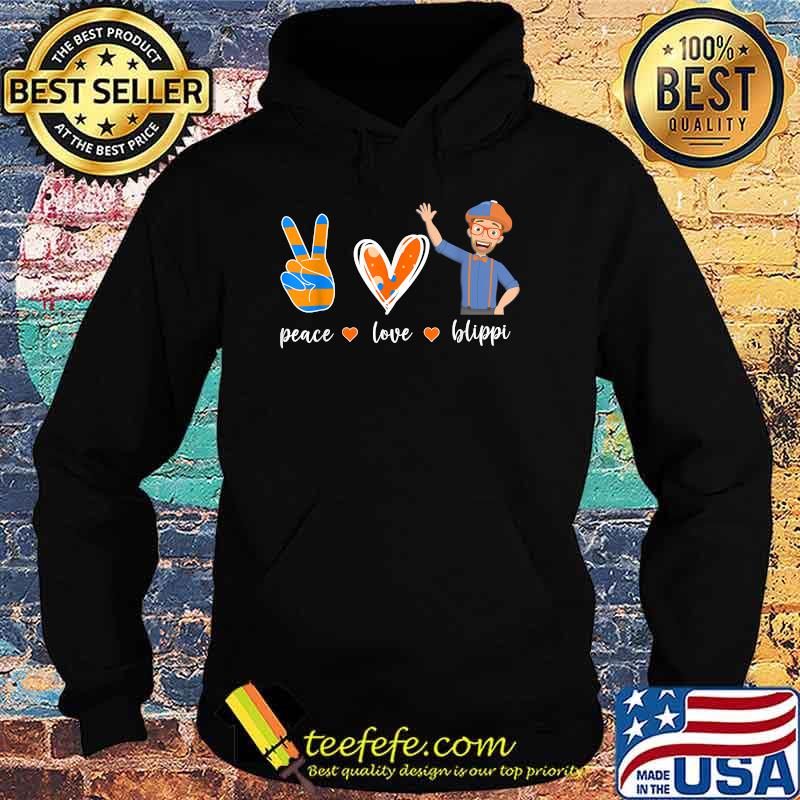 Peace Love Blippis Heart T-Shirt Hoodie Peace Love Blippis Heart T-Shirt Hoodie