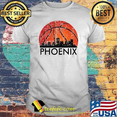 Phoenix Basketball B-Ball City Arizona State Retro Sunset T-Shirt