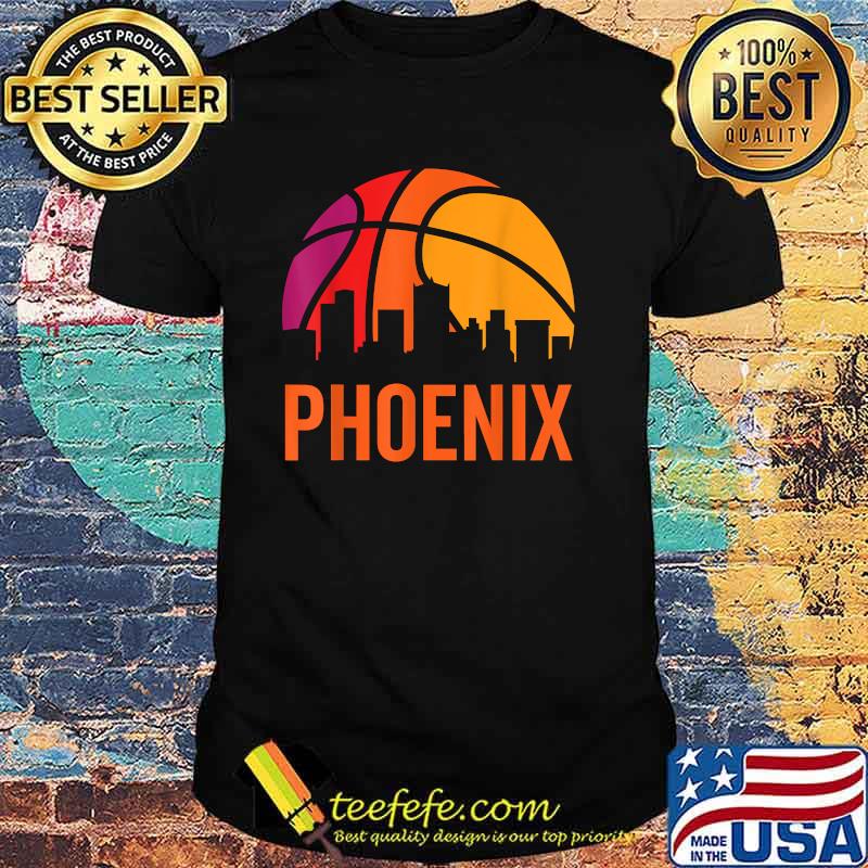 Phoenix Basketball B-Ball Vintage Retro Sunset T-Shirt