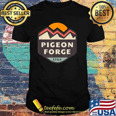 Pigeon Forge Mountains 1788 sunset T-Shirt