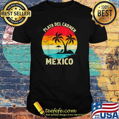 Playa Del Carmen Mexico Beach Family Vacation Vintage T-Shirt