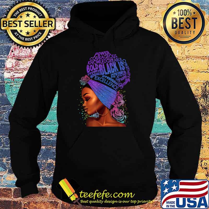 Power Courageous Knowledgreable bold black is Afro Girl Black Is Cloud Text Black Women T-Shirt (1) Hoodie Power Courageous Knowledgreable bold black is Afro Girl Black Is Cloud Text Black Women T-Shirt (1) Hoodie