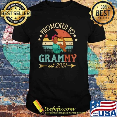 Promoted to Grammy Est 2022 Strong Women Vintage T-Shirt
