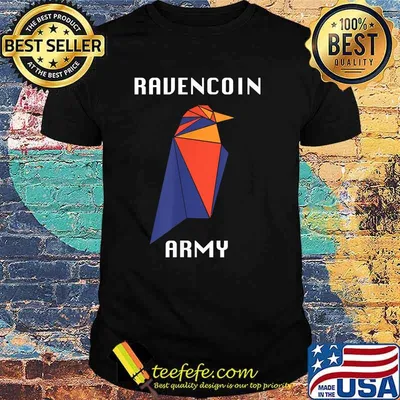 Ravencoin Army Altcoin Hodl Crypto Raven Bird T-Shirt