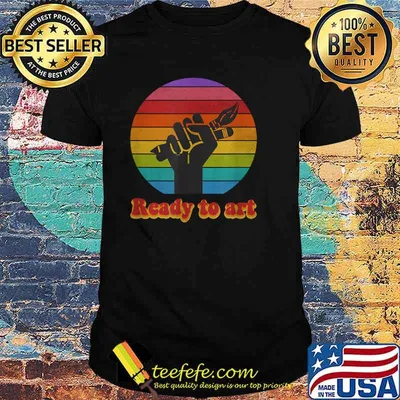 Ready To Art Teacher Empowerment Vintage T-Shirt