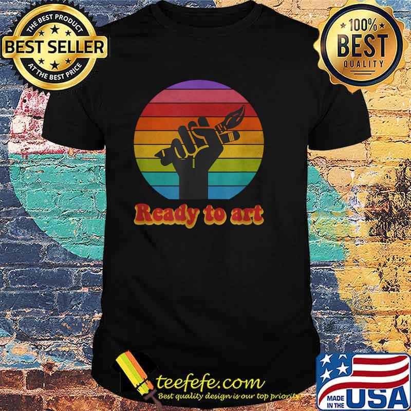 Ready To Art Teacher Empowerment Vintage T-Shirt
