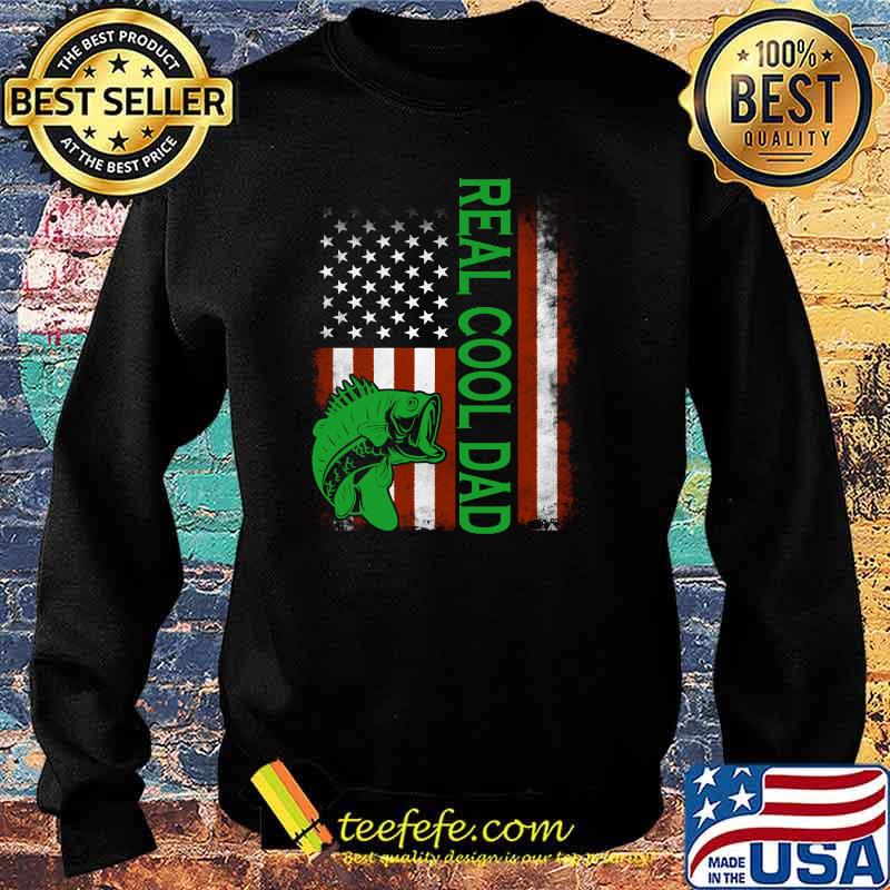 Reel Cool Dad Fishing American Flag Father's Day T-Shirt Sweater Reel Cool Dad Fishing American Flag Father's Day T-Shirt Sweater