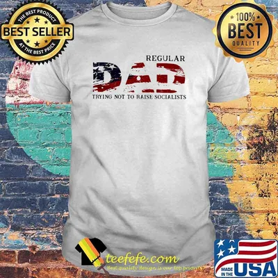 Regular Dad Trying Not To Raise Socialits American Flag Shirt