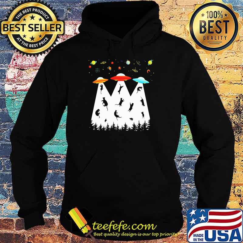 Retro Cat UFO Shirt Hoodie Retro Cat UFO Shirt Hoodie