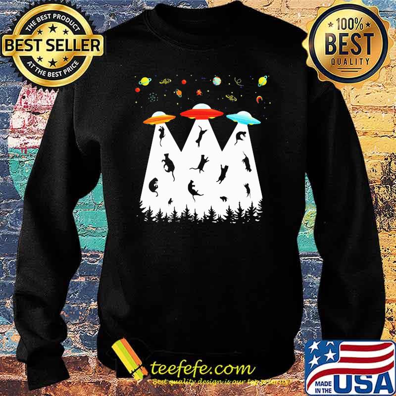 Retro Cat UFO Shirt Sweater Retro Cat UFO Shirt Sweater