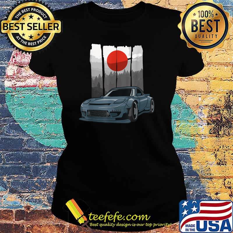 Rotary Engine Car Meet Tuning Rx Japan Blood Moon T-Shirt Ladies tee Rotary Engine Car Meet Tuning Rx Japan Blood Moon T-Shirt Ladies tee