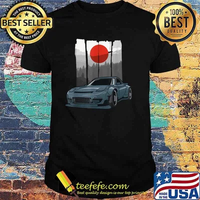 Rotary Engine Car Meet Tuning Rx Japan Blood Moon T-Shirt