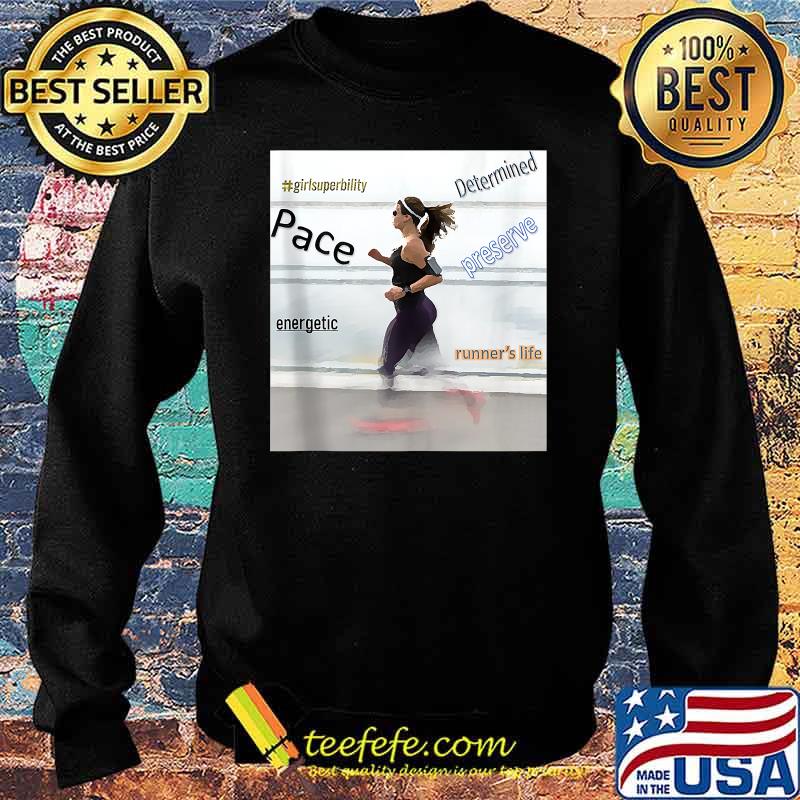 Runner's Sport Girl Super Bility Shirt Sweater Runner's Sport Girl Super Bility Shirt Sweater