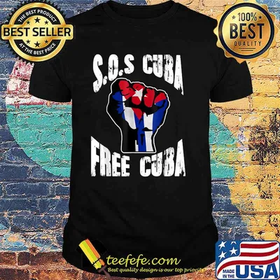 S.O.S. Cuba Free Cuba Flag Shirt
