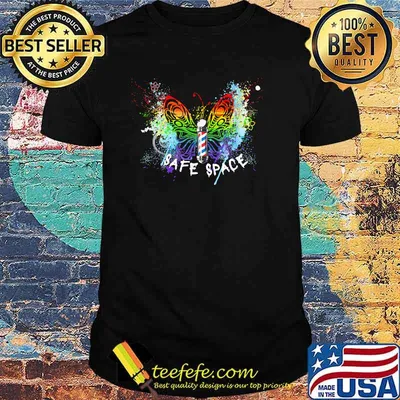 Safe space Butterfly watercolor T-Shirt