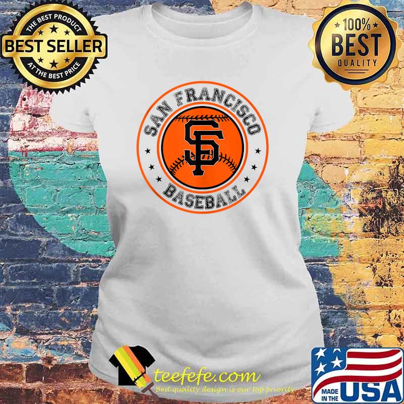 San Francisco Baseball SF The City Badge Giant Shirt Laides tee San Francisco Baseball SF The City Badge Giant Shirt Laides tee