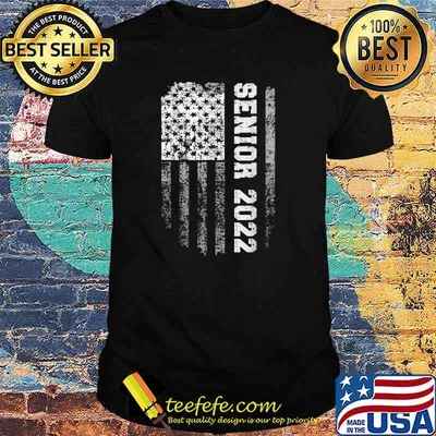 Senior Class Of 2022 Back to School American Flag T-Shirt
