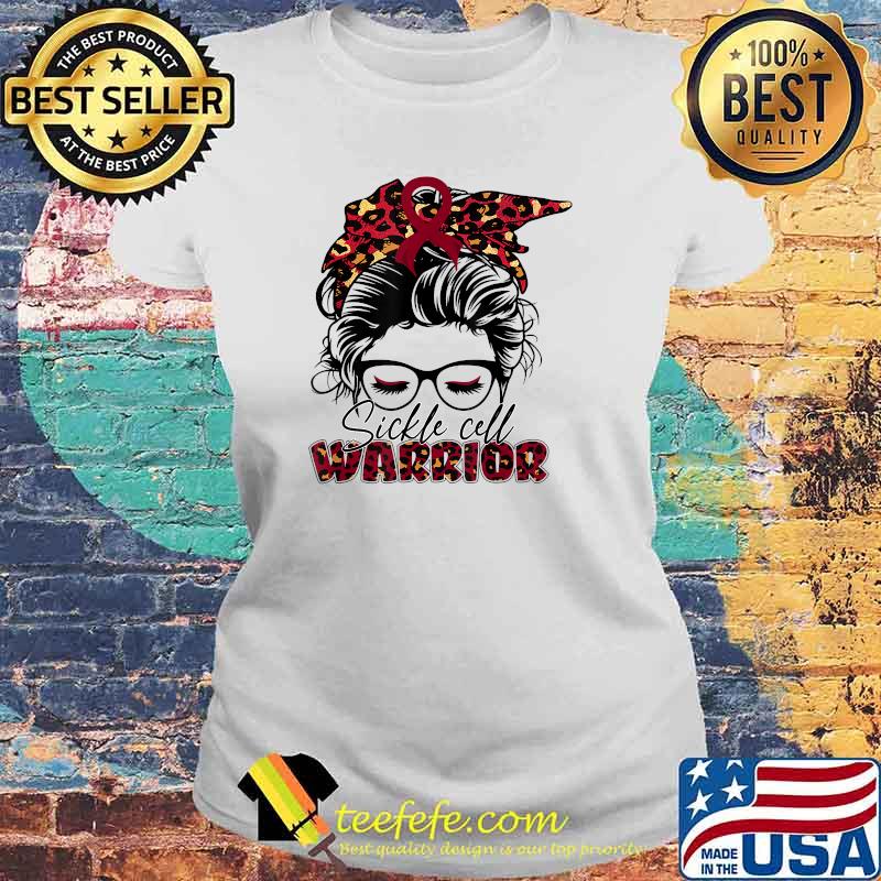 Sickle cell burgundy bandana warrior T-Shirt Laides tee Sickle cell burgundy bandana warrior T-Shirt Laides tee