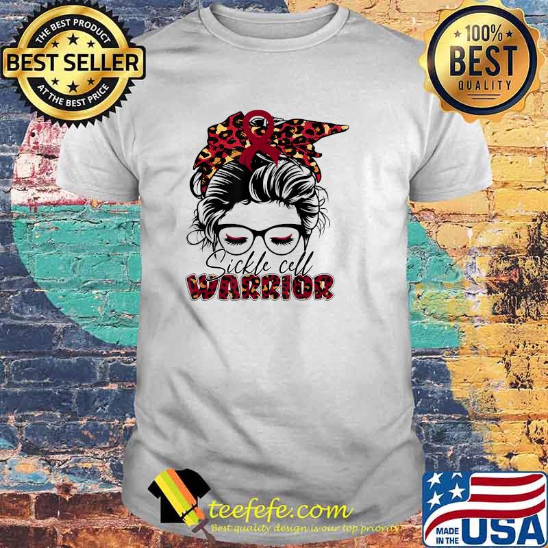 Sickle cell burgundy bandana warrior T-Shirt