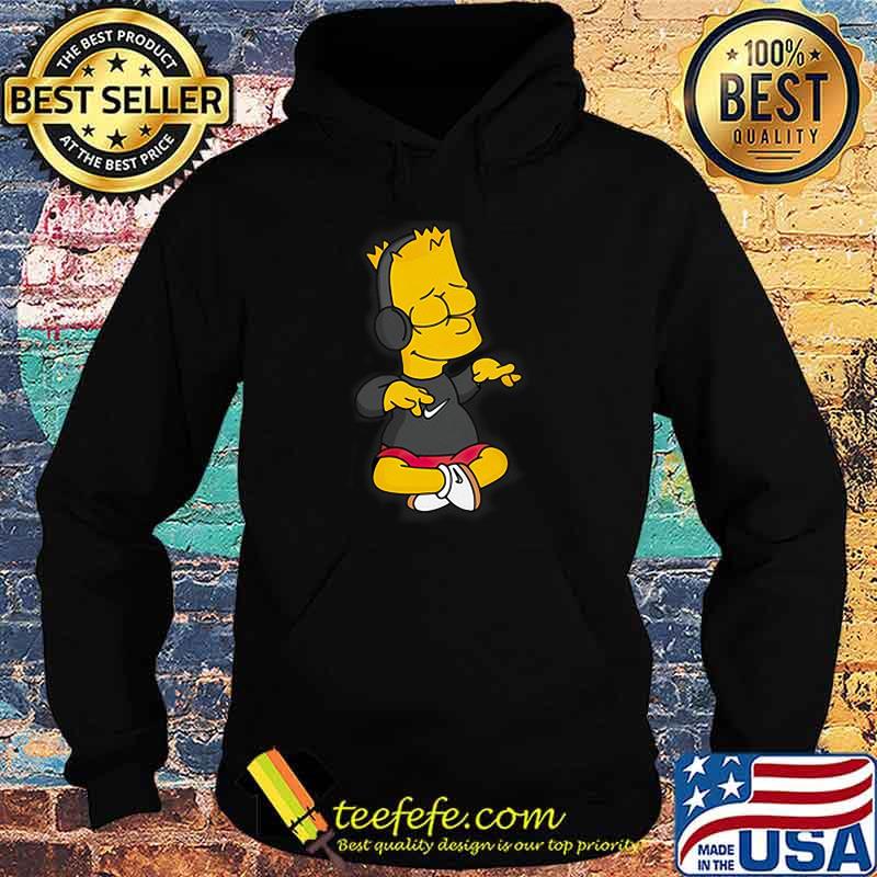 Simpsons Bart Simpson Listening To Music Shirt Hoodie Simpsons Bart Simpson Listening To Music Shirt Hoodie