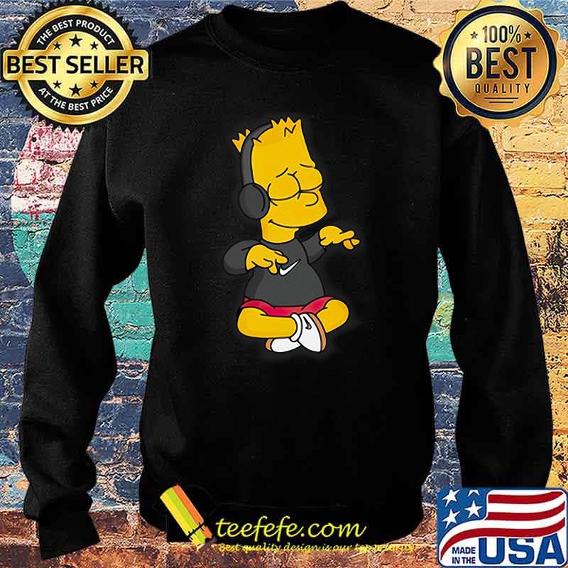 Simpsons Bart Simpson Listening To Music Shirt Sweater Simpsons Bart Simpson Listening To Music Shirt Sweater