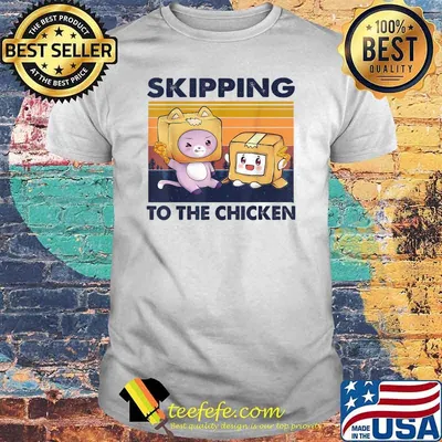 Skipping To The Retro Chicken Funny Lanky Arts Box Videogame Vintage T-Shirt