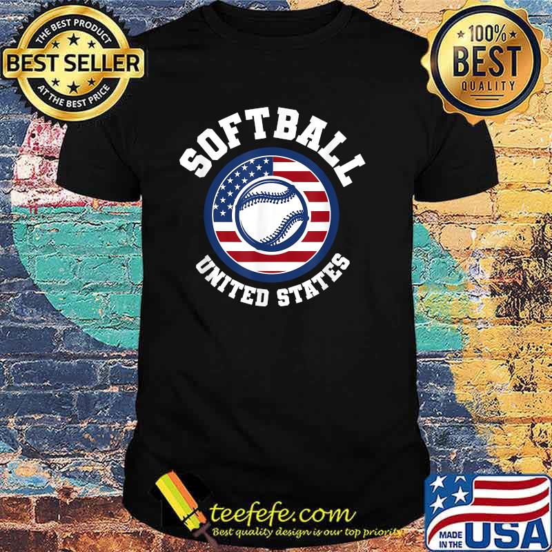 Softball USA Support the Team USA Flag T-Shirt