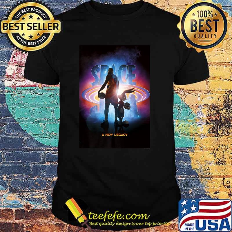 Space Jam A New Legacy Lebron & Bugs Poster Silhouette T-Shirt